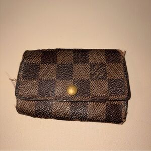 Louis Vuitton Damier Ebene 6 Key Holder Wallet - Brown and Dark Brown